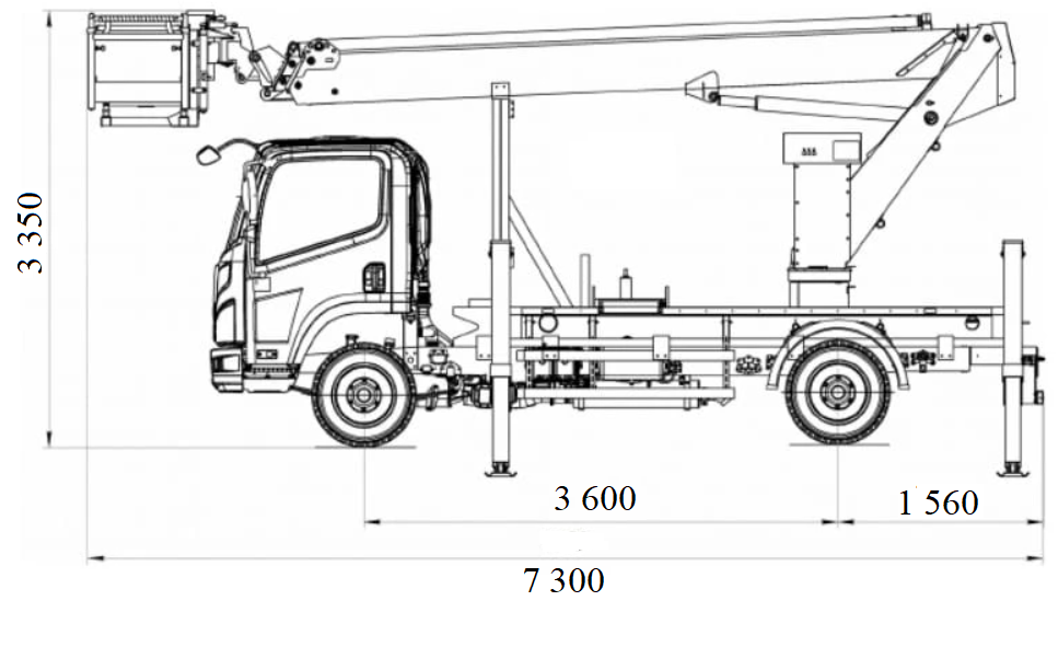 Автогідропідйомник ForSte 35TJ