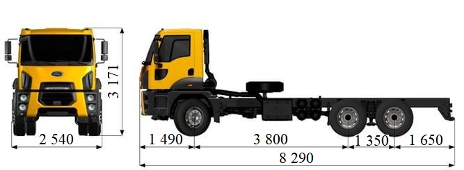 Автобетонозмішувач на шасі FORD TRUCKS 3542M