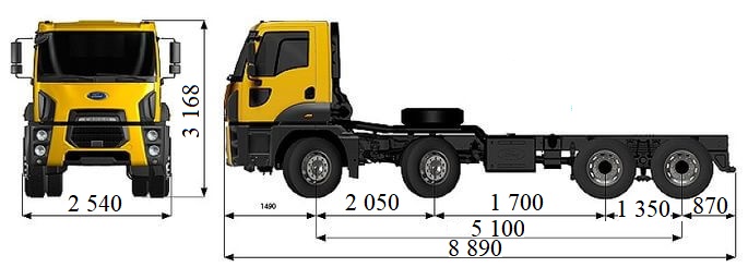 Ford Trucks 4142D DC (самоскидне шасі)