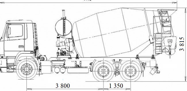 Автобетонозмішувач на шасі FORD TRUCKS 3542M