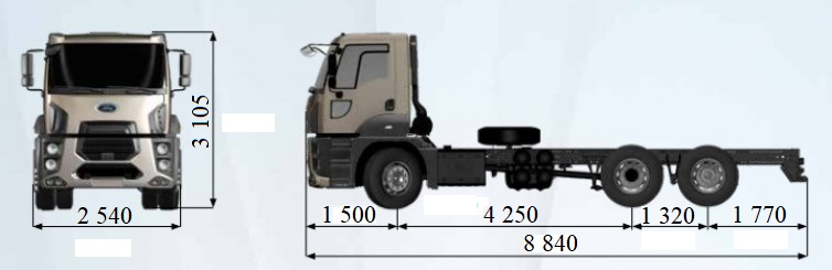 Автопаливозаправник на базі шасі Ford Trucks 3333 DC