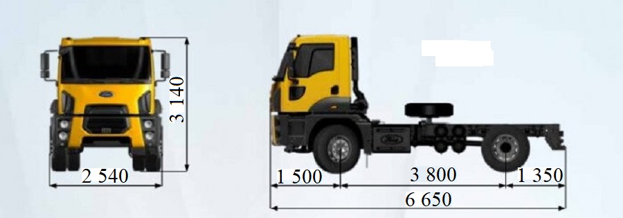 шасі Ford Trucks 1833