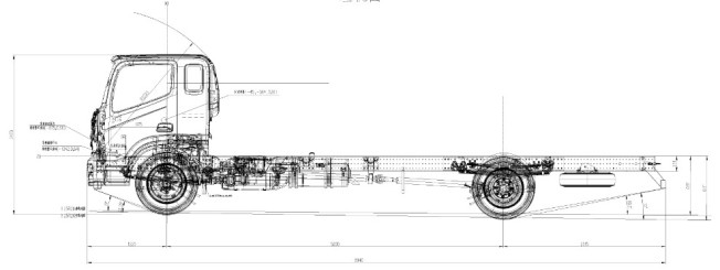 Шасі FOTON AUMAN BJ 1186