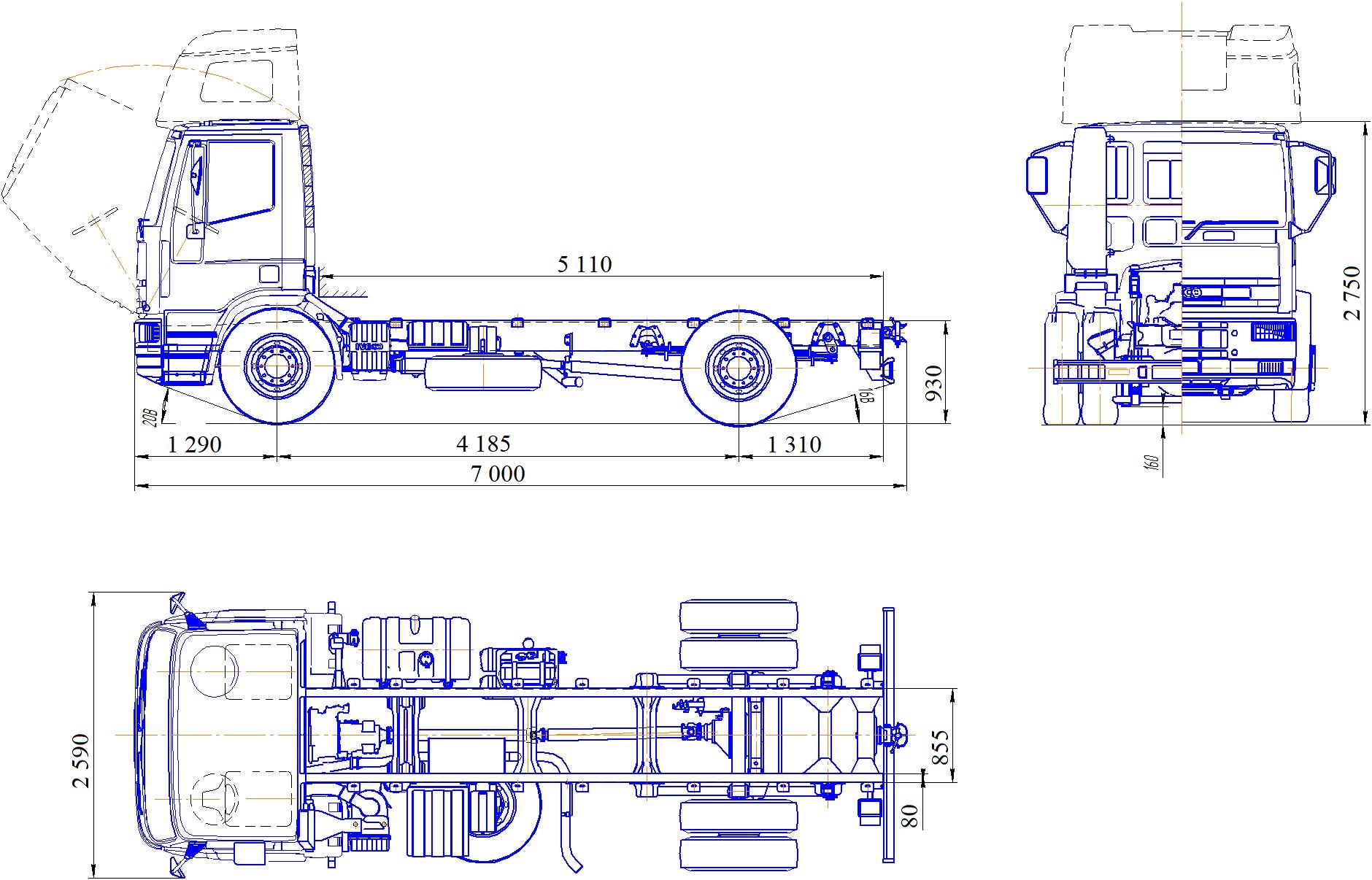 Автопаливозаправник АПЗ-4 на базі IVECO EuroCargo 70 2 секції