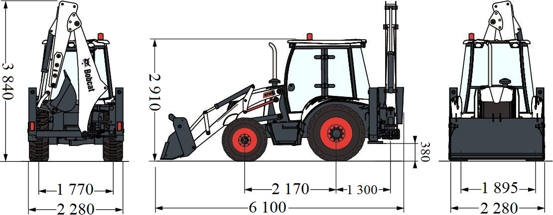 Екскаватор-навантажувач BOBCAT B730 R