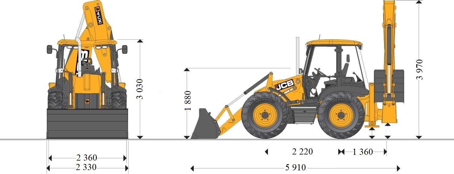 Екскаватор-навантажувач JCB 4-CX Super Sitemaster 4х4