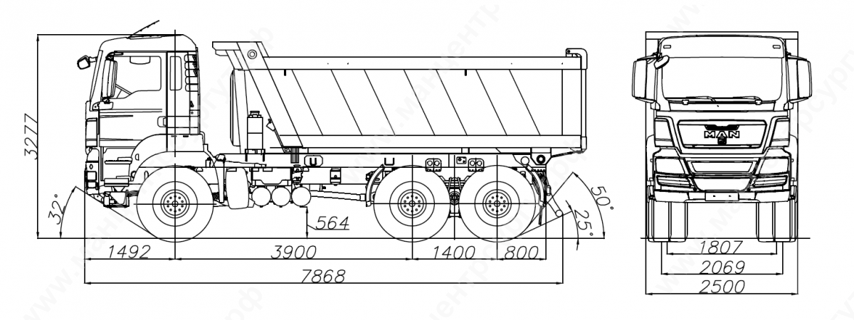 MAN TGS 33.400 6×4 BB-WW