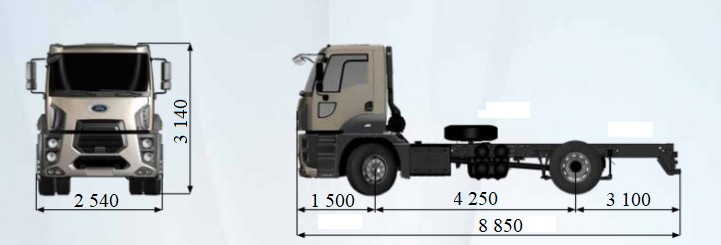 Вакуумна машина KST-9 на шасі FORD TRUCKS 1833