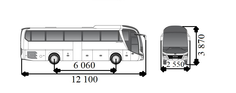Автобус MAN Lions Coach 53 сидіння