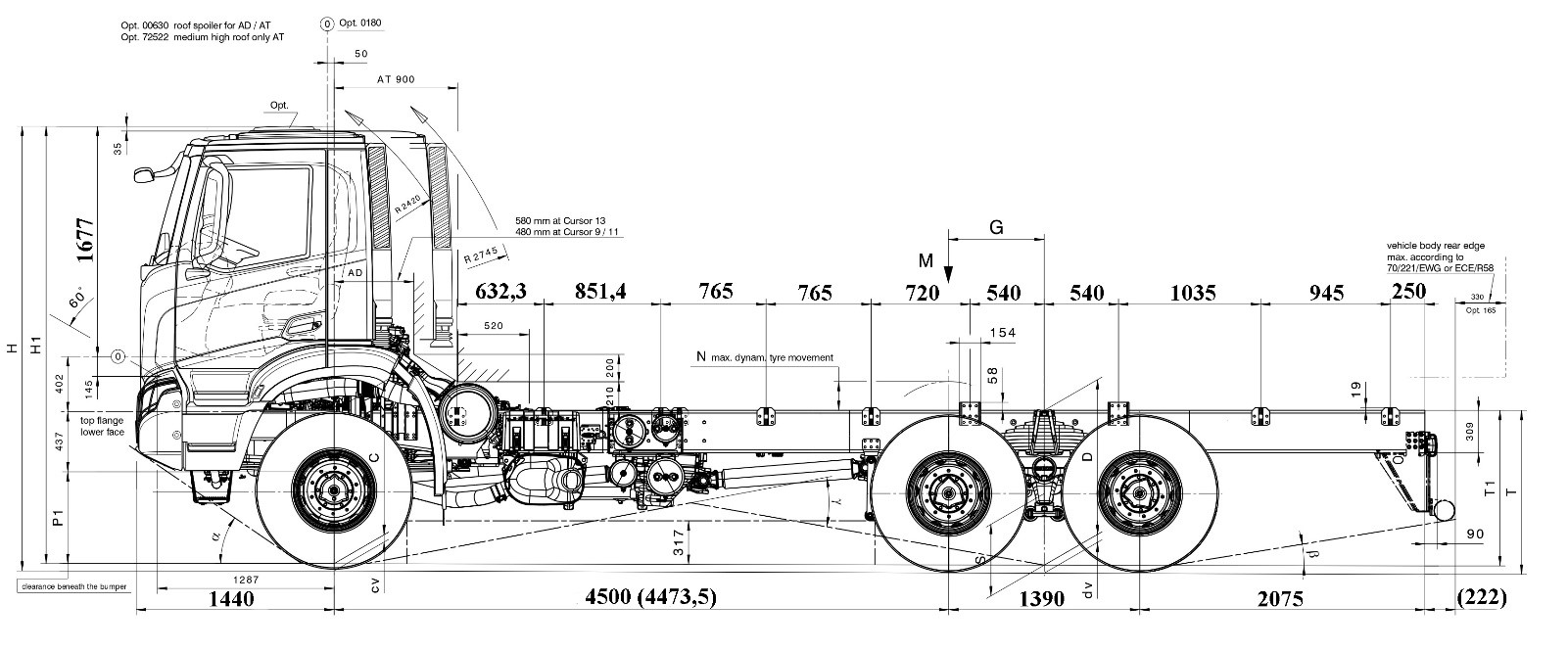 Шасі IVECO AD380T48W H 6х6