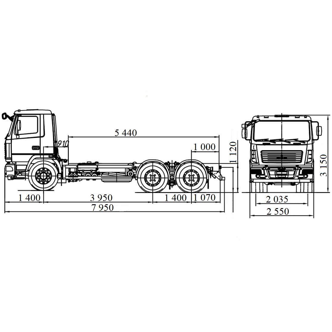 Піскорозкидач МКД-16 на шасі МАЗ-6312