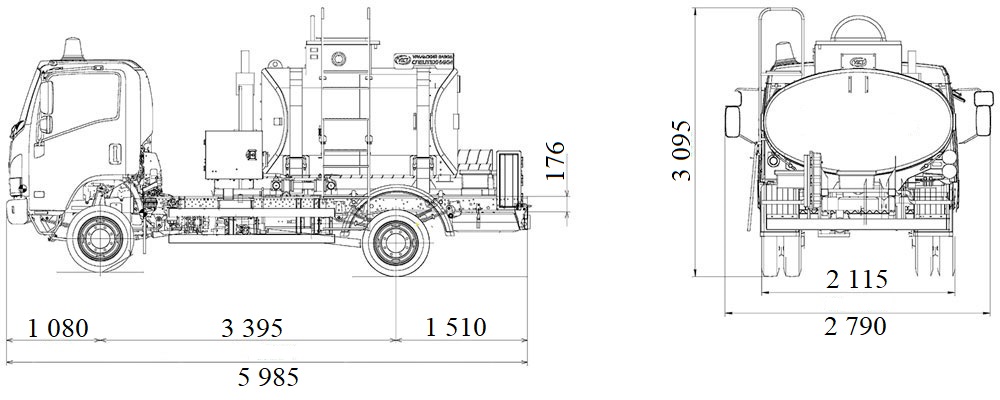 Автопаливозаправник 5 м3 на шасі ISUZU