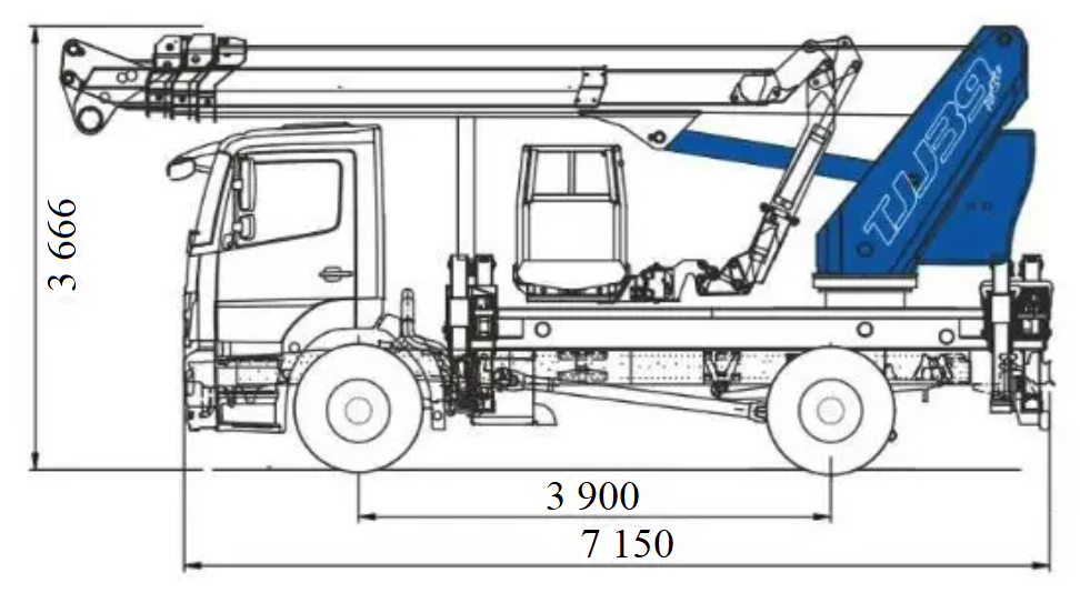 Автогідропідйомник ForSte 39TJJ