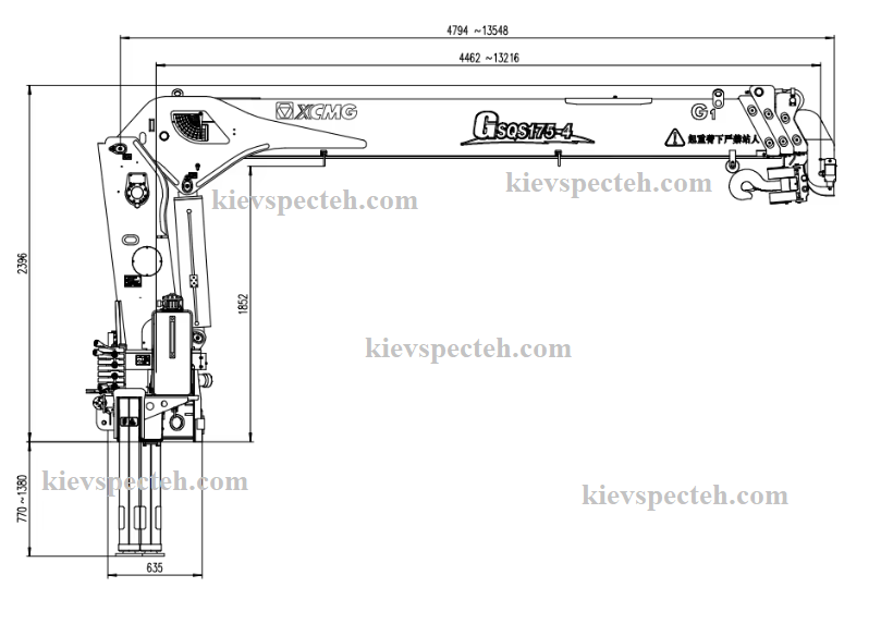 Креслення КМУ XCMG GSQS175-4