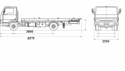 Автопаливозаправник АПЗ-5 на базі DONGFENG CA91-401 2 секції