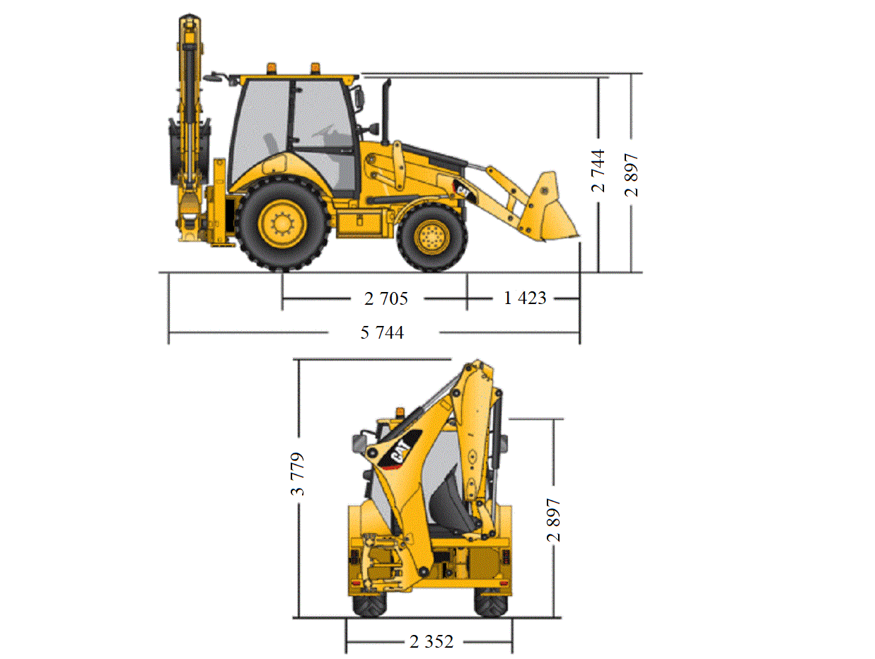 Екскаватор-навантажувач CAT 428 4х4