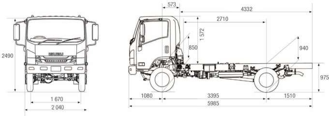 ISUZU NPS 75  4х4