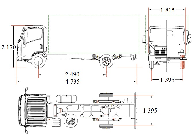 Шасі ISUZU ELF 3.5 креселння