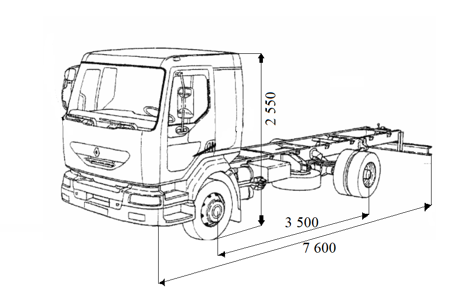 Муловсмоктувальна машина 6 м3 на шасі Renault MIDLUM 27