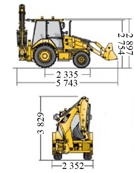 Екскаватор-навантажувач CAT 444 4х4