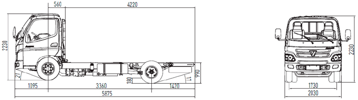 FOTON AUMARK BJ 1108 GVW 10 т