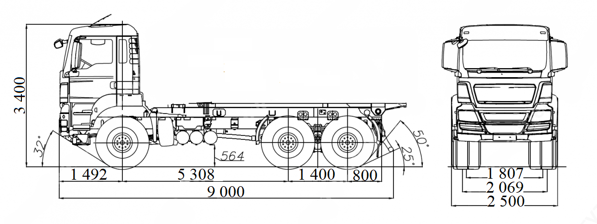 Муловсмоктувальна машина KOB-16 FOTON DAIMLER (6x4)