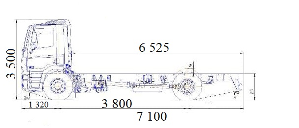 Муловсмоктувальна машина 8 м3 на шасі DAF