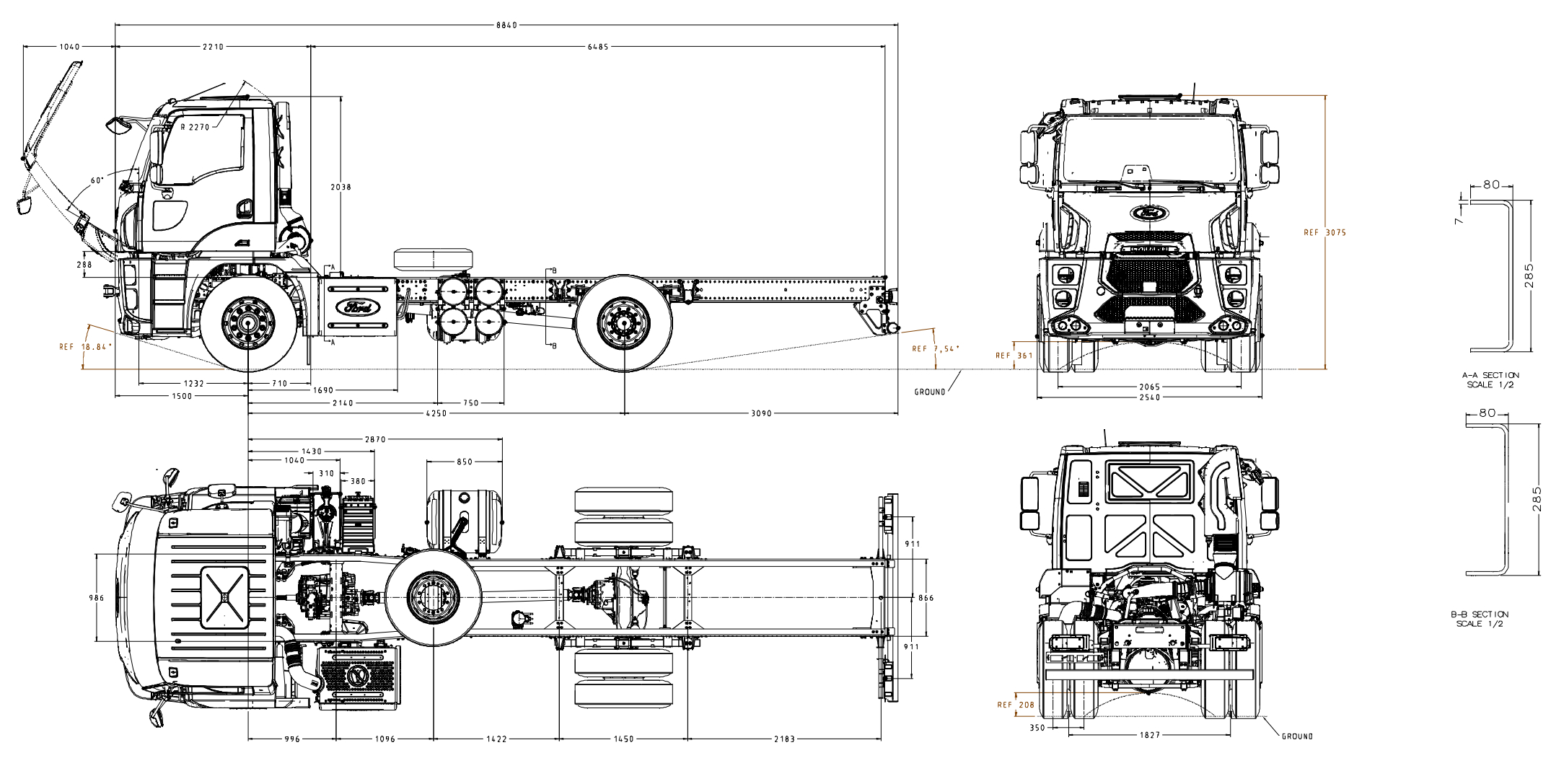 FORD TRUCKS 1833 DC