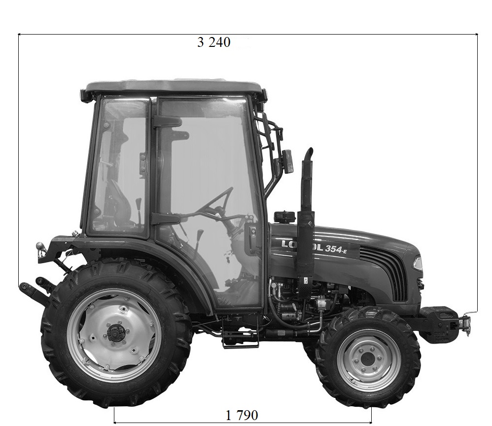 Новий колісний трактор FT354HXSC з кабіною