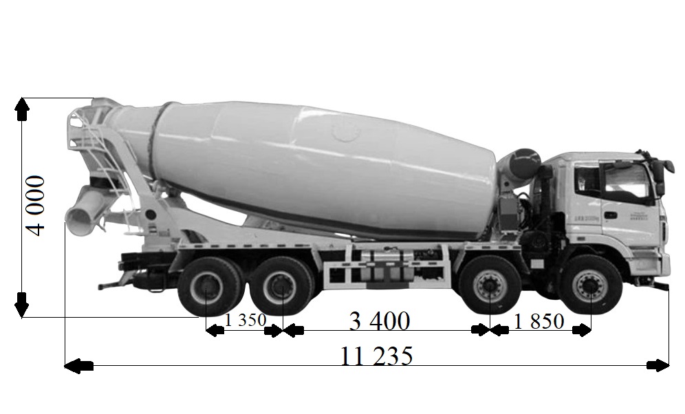Автобетонозмішувач на шасі Foton 18м³