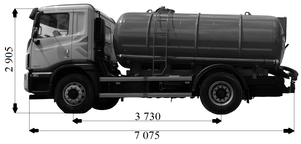 Вакуумна машина KST-10 на шасі Daewoo Maximus HC2AA