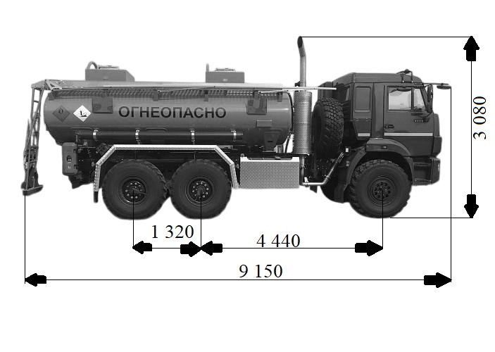 Автопаливозаправник 12м3 на шасі КАМАZ