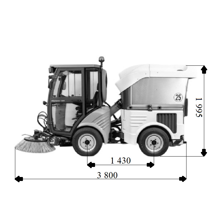 Вулична прибиральна машина Hako Citymaster 1200