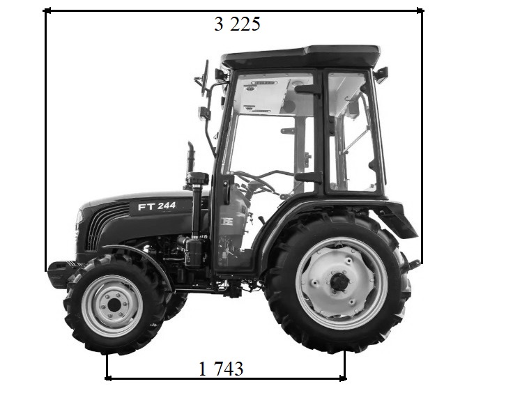 Трактор LOVOL FT 244 K