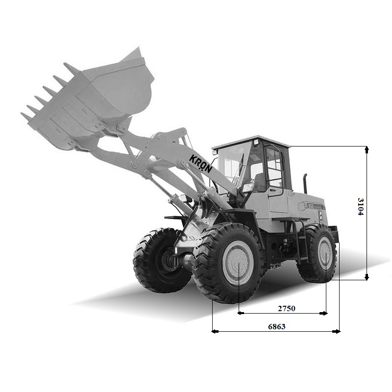 Фронтальний навантажувач КRON WL3000