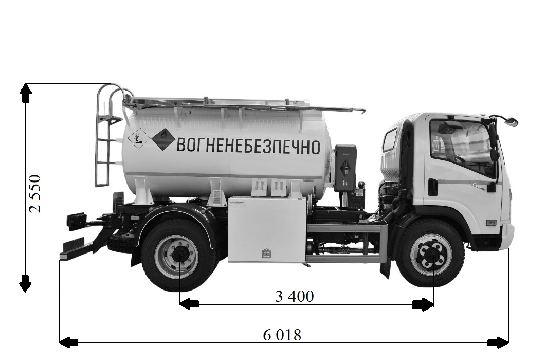 Автопаливозаправник АПЗ-4 на DAYUN CGC1100