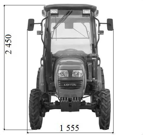 Міні-трактор FOTON FT 244 з кабіною