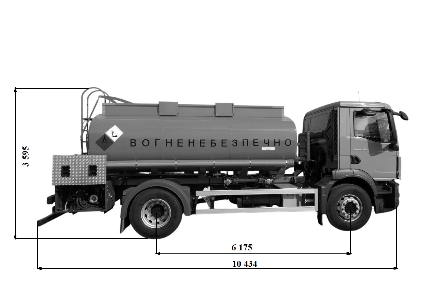 Автопаливозаправник АПЗ-11 на базі MAN TGM 18.250 4X2 BL