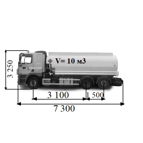 Автопаливозаправник 10м3 на шасі DAF