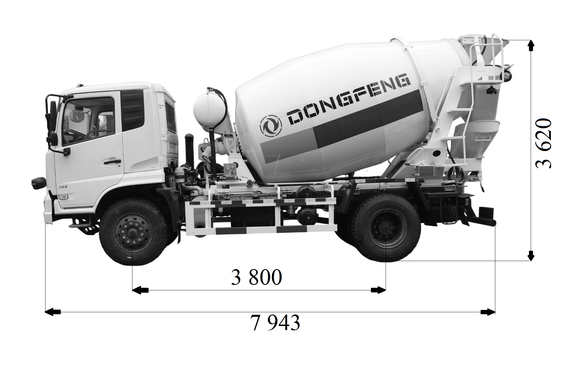 Автобетонозмішувач 5 куб.м на шасі Dongfeng DFH 5160A80