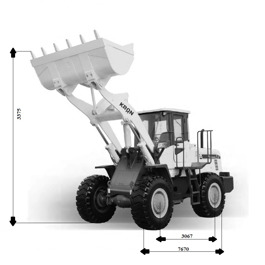 Фронтальний навантажувач КRON WL4000
