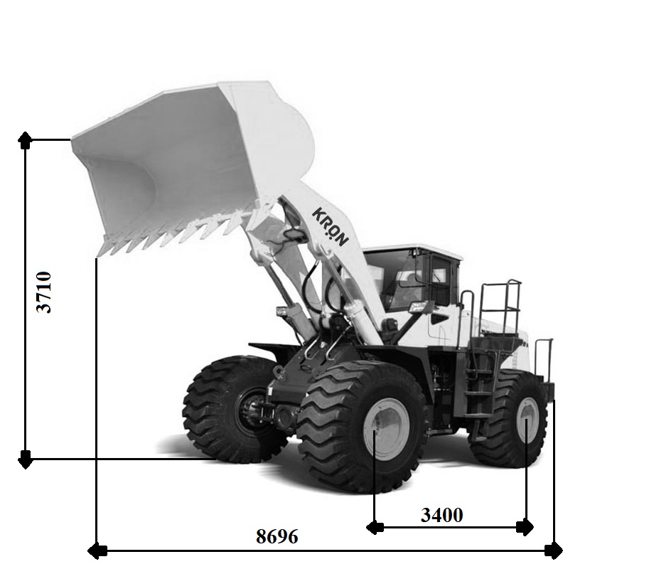 Фронтальний навантажувач КRON WL7500