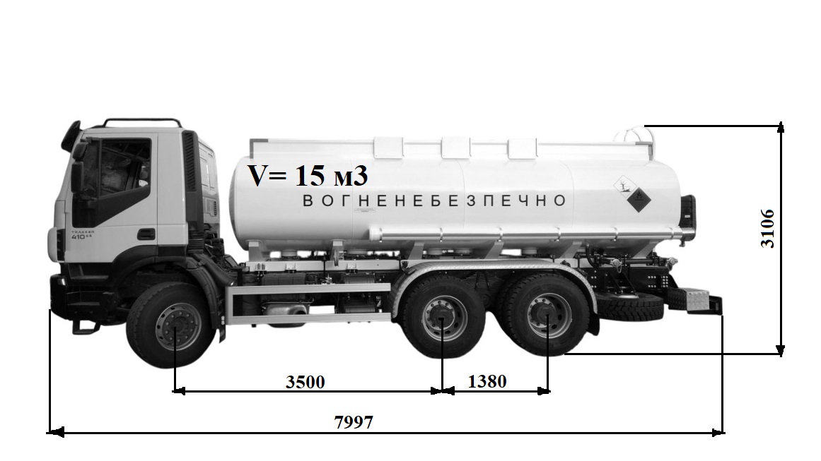 АПЗ 15 IVECO TRAKKER 410 креслення