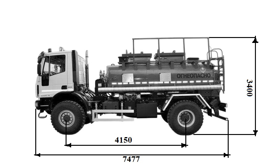 Автопаливозаправник АПЗ-4 на шасі IVECO EuroCargo  ML110E25WS