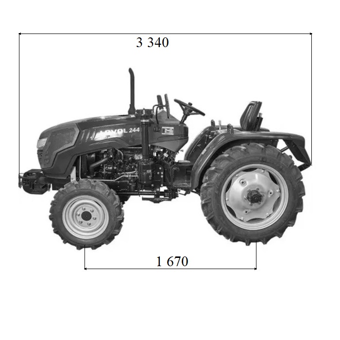 Трактор LOVOL FT 244