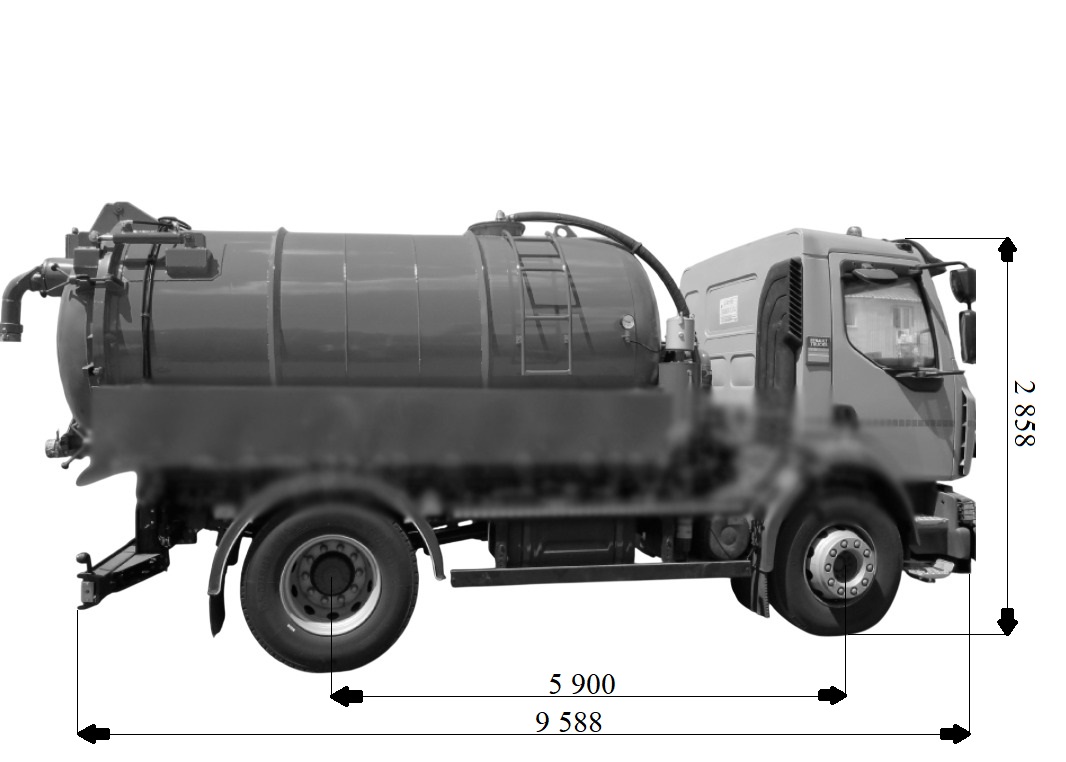 Вакуумна машина KST-8 на шасі Renault D18