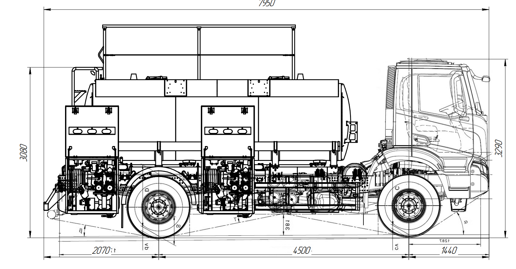 Автопаливозаправник 11 куб. на базі IVECO T-WAY AD190T34W/Р 4х4