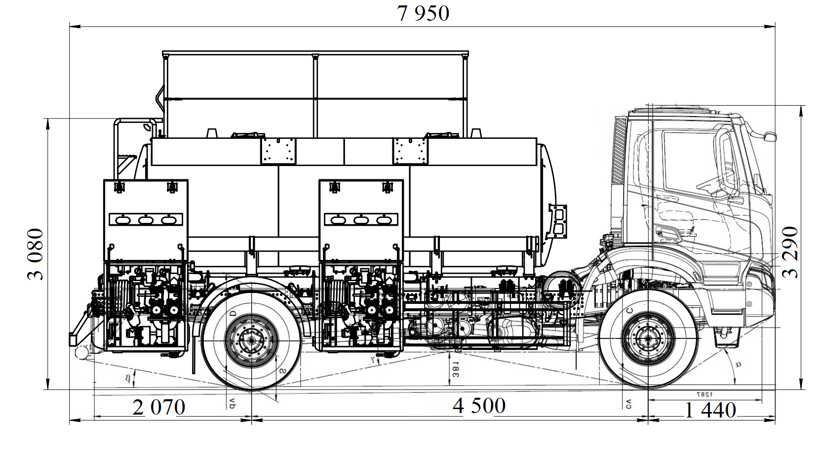 Автопаливозаправник 11 куб. на базі IVECO T-WAY AD190T34W/Р 4х4