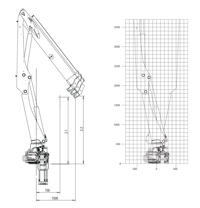 креслення крано маніпуляторної установки Hiab X-CL 8 №1