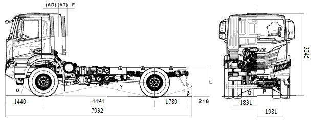 Шасі IVECO T-WAY AD190T34W/Р 4х4